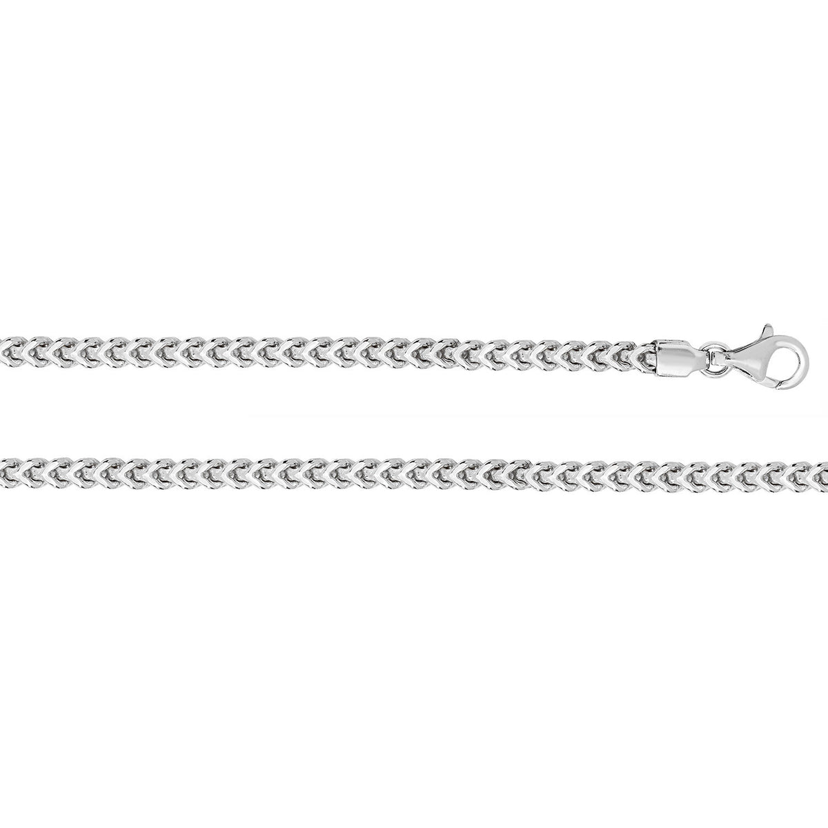 Men's Sterling Silver Bracelet Franco British Made 925 Hallmark 8" Weight 24g