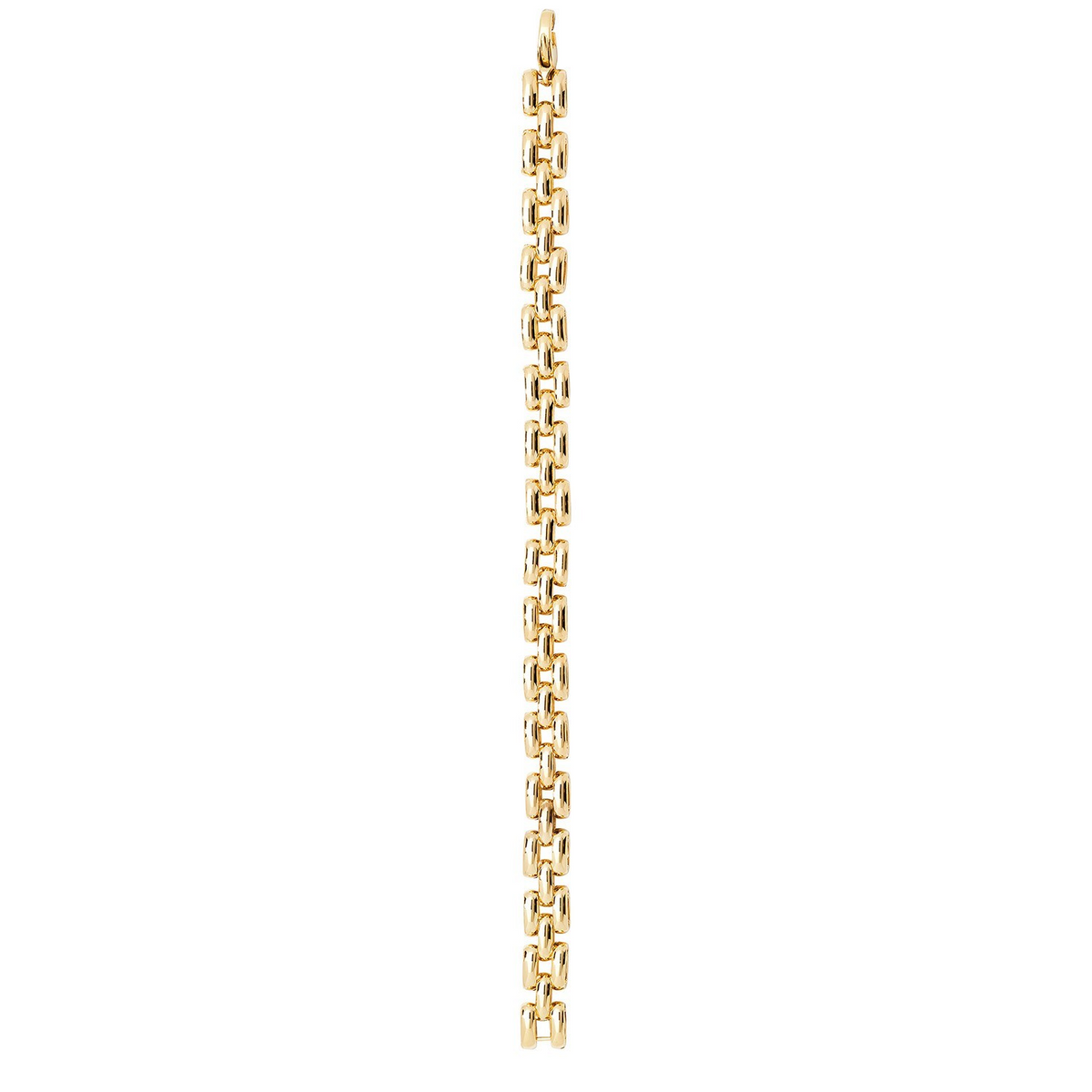 Railroad Link Bracelet 9ct Yellow Gold 375 Hallmarked British Made Brand New