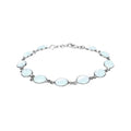 Oval Natural Moonstone Bracelet Sterling Silver 925 Hallmarked Brand New Boxed