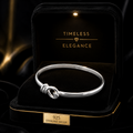 Solid Noose Hook Bangle Sterling Silver 925 Hallmarked British Made Brand New