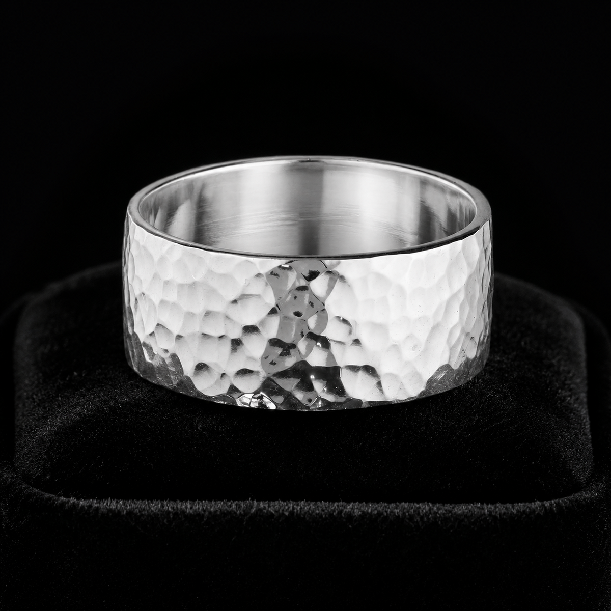 Mens 8mm Curve Heavy Band Ring 925 Hallmarked British Made Sizes P - Z