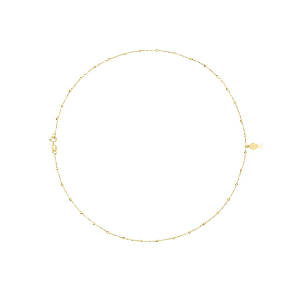 Oval Virgin Mary Necklace 9ct Yellow Gold 375 Hallmarked British Made