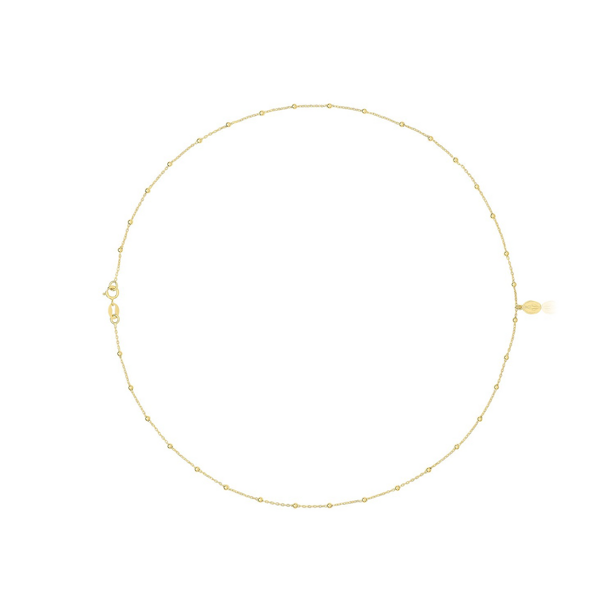 Oval Virgin Mary Necklace 9ct Yellow Gold 375 Hallmarked British Made