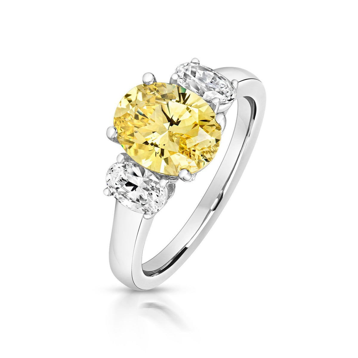 Oval Citrine Ring Sterling Silver 925 Hallmarked Sizes I - P British Made