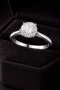 Sterling Silver Solitaire Ring Engagement Gemstone 925 Hallmarked Size J - T