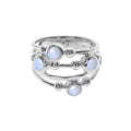 Natural 4 Topaz Ring Sterling Silver 925 Hallmarked British Made Size K - T