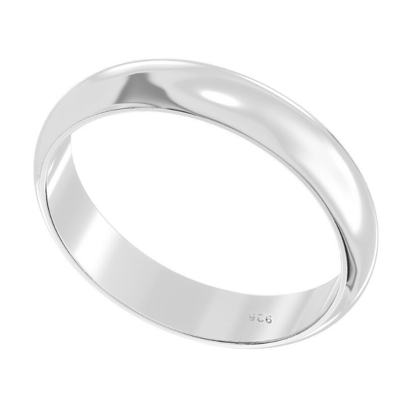 Sterling Silver 3mm Band Ring 925 Hallmarked Size J - Z  British Made Brand New