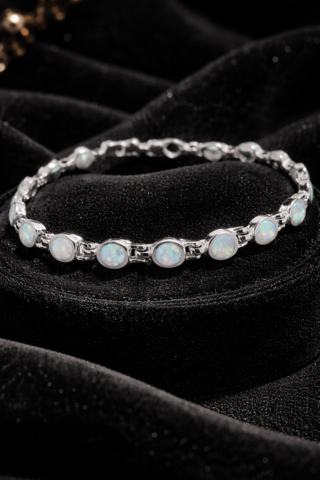 Natural White Opal Bracelet Sterling Silver 925 Hallmarked Brand New Boxed