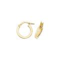 9ct Yellow Gold Hoop Earrings 375 Hallmarked 8mm - 50mm Diameter British Made