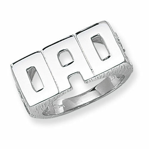 Dad Ring Sterling Silver 925 Hallmarked Sizes British Made Q - Z +1 British Made