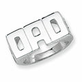 Dad Ring Sterling Silver 925 Hallmarked Sizes British Made Q - Z +1 British Made