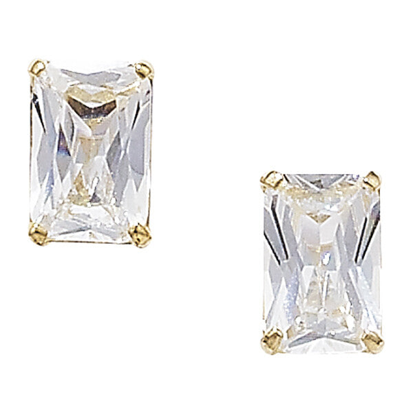 Yellow Gold Gemstone Earrings Solitaire Natural Stone 375 9 Carat New Boxed