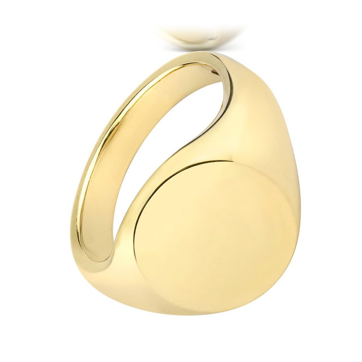 Heavy Mens 9ct Yellow Gold Signet Ring 375 Hallmarked British Made Size K - Z