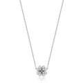 12 Natural Diamond Clover Necklace 18ct White Gold Hallmarked British Made