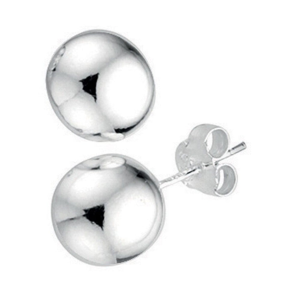Ball Stud Earrings Sterling Silver 925 Hallmarked British Made Brand New Boxed