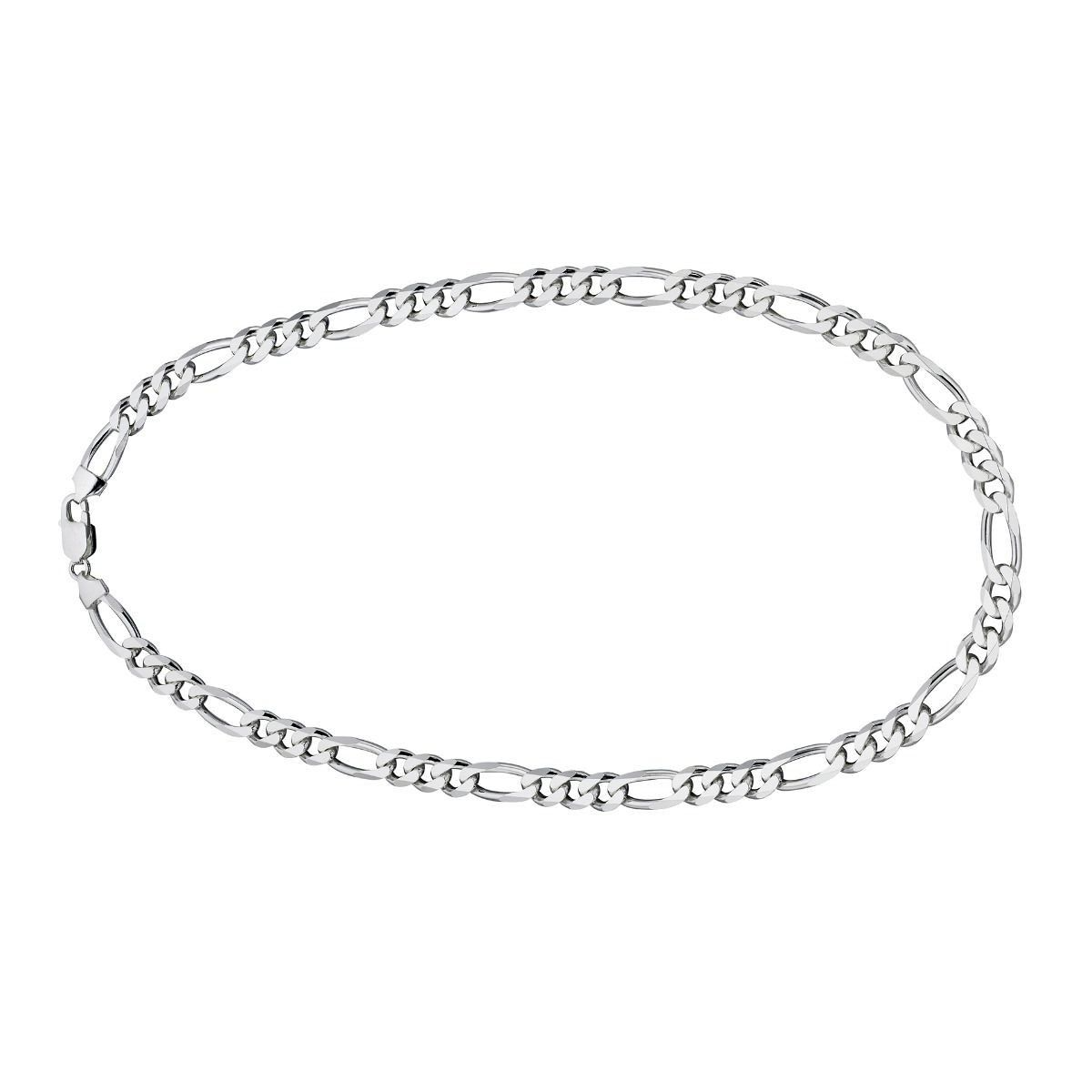 Heavyweight Figaro Chain Necklace Sterling Silver 925 Hallmark Brand New Boxed