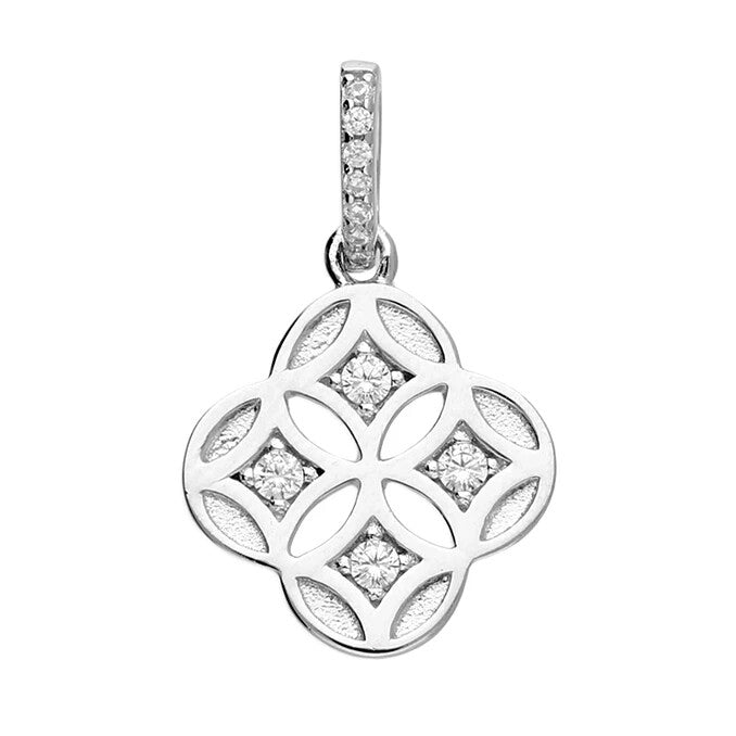 Quatrefoil Statement Pendant Sterling Silver 925 Hallmarked All Chain Lengths