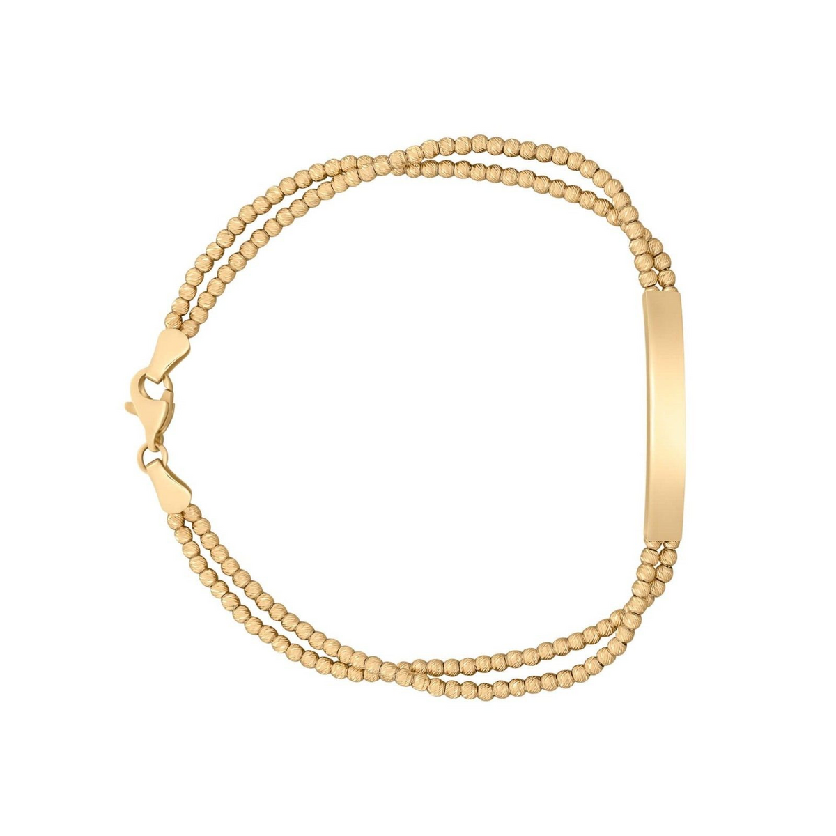 ID Bar Bracelet In 9ct Yellow Gold 375 Hallmark British Made Brand New Boxed