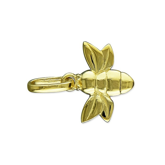 Baby Bumble Bee Pendant 18ct Yellow Gold Plated Hallmarked All Chain Lengths