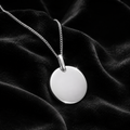 Sterling Silver Tag Pendant 925 Hallmarked British Made All Chain Lengths