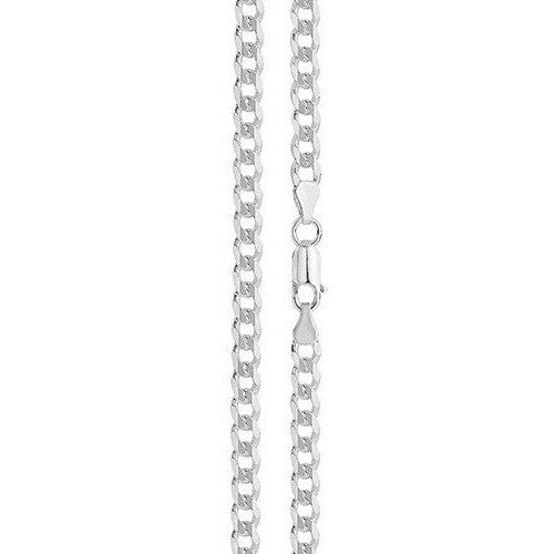 Men's Sterling Silver Bracelet Curb Link British Made 925 Hallmark 8" Weight 11g