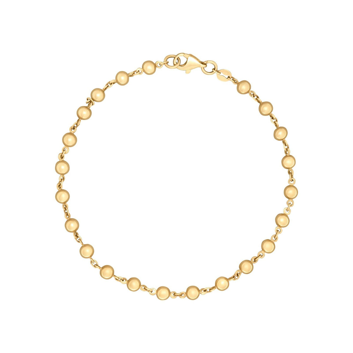 Ball Chain Necklace & Bracelet Set 9ct Yellow Gold 375 Hallmarked British Made