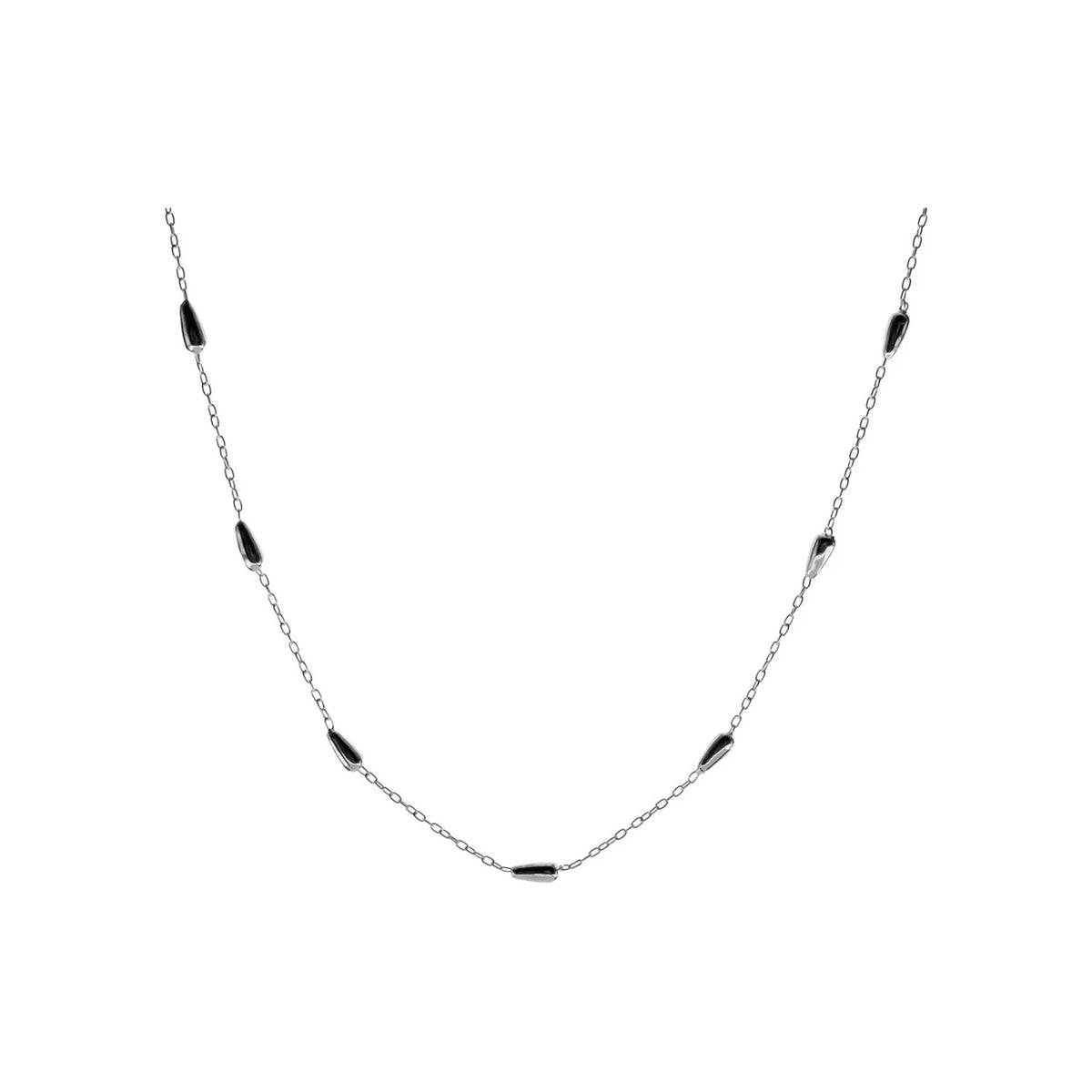 Statement Droplet Necklace Solid Sterling Silver 925 Hallmarked British Made