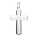 Large Deco Cross Sterling Silver 925 Hallmarked British Made All Chain Lengths