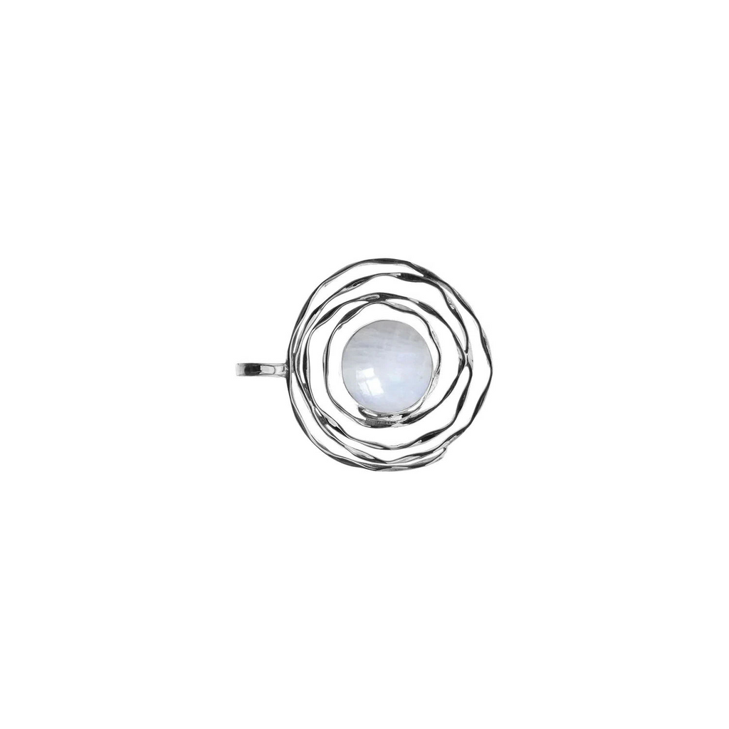 Spiderweb Moonstone Pendant Sterling Silver 925 Hallmarked All Chain Lengths