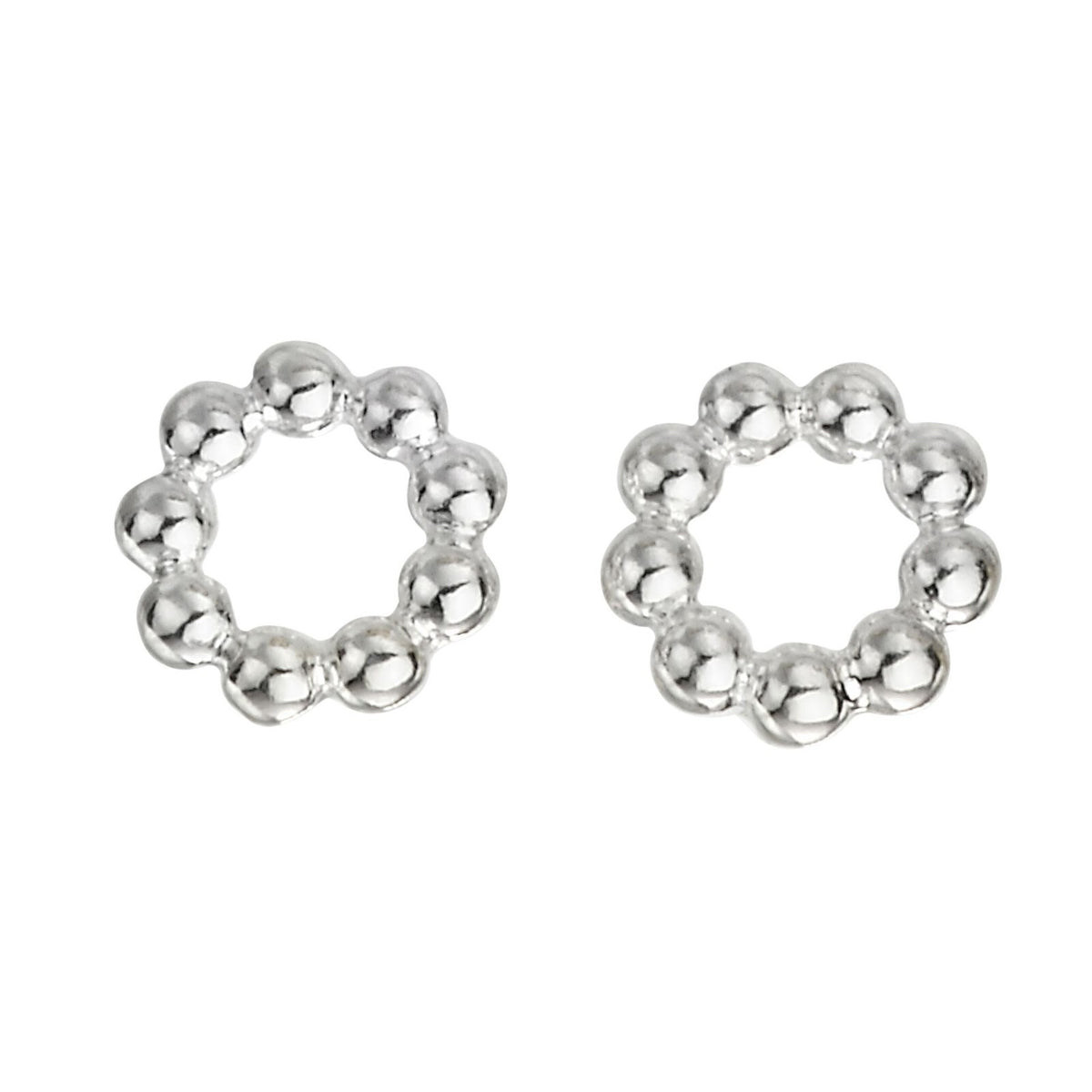 Ball Stud Earrings Sterling Silver 925 Hallmarked British Made Brand New Boxed