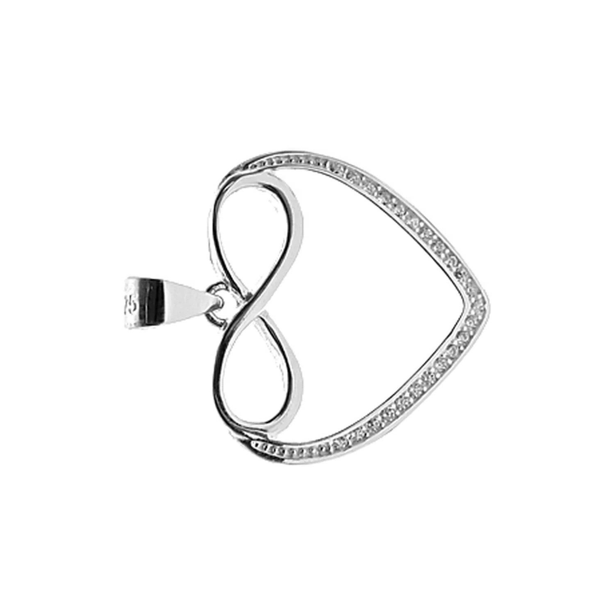 Infinity Heart Pendant Sterling Silver 925 Hallmark  All Chain Lengths Brand New