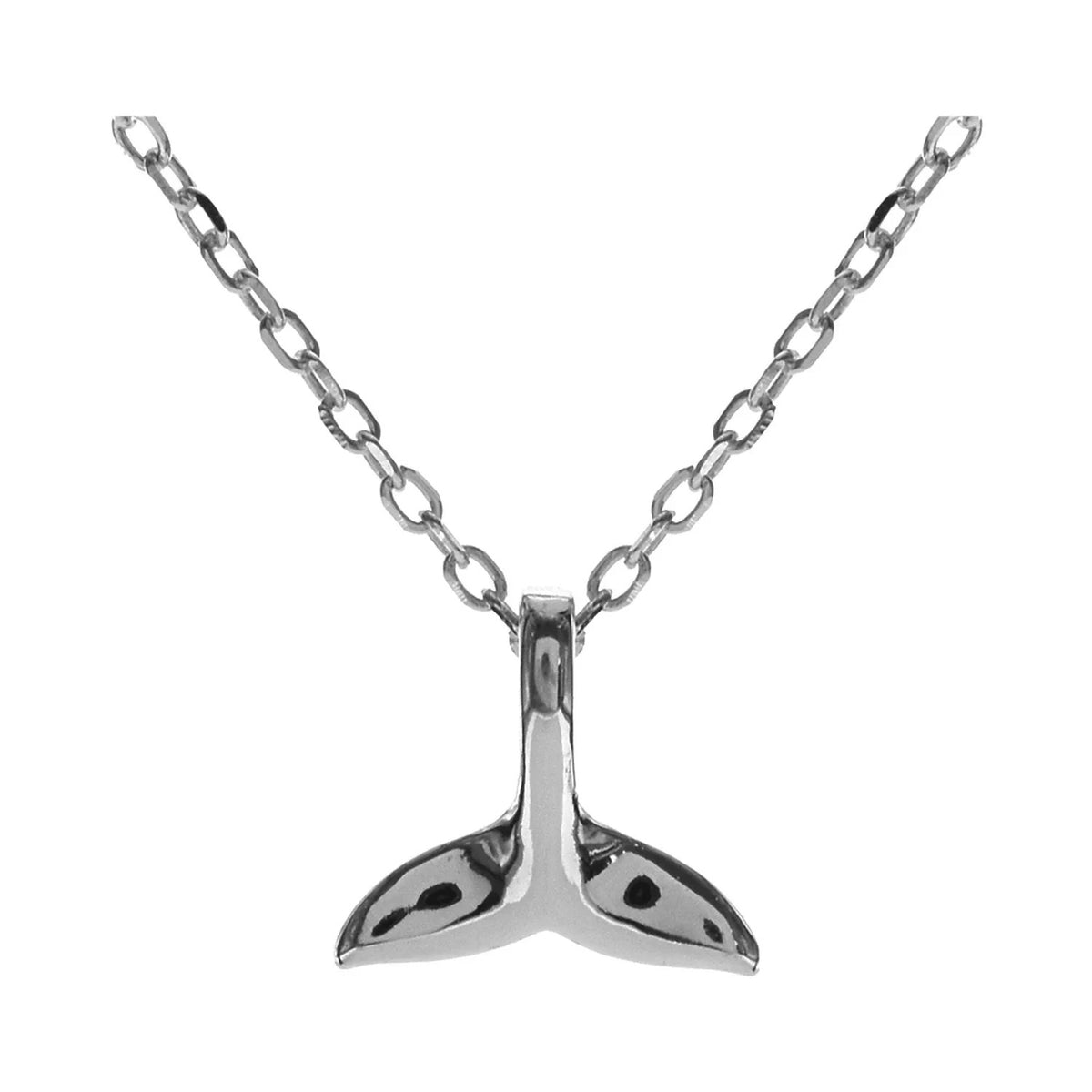 Small Whaletail Necklace Solid Sterling Silver 925 Hallmarked British Made