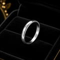 Sterling Silver 3mm Band Ring 925 Hallmarked Size J - Z  British Made Brand New