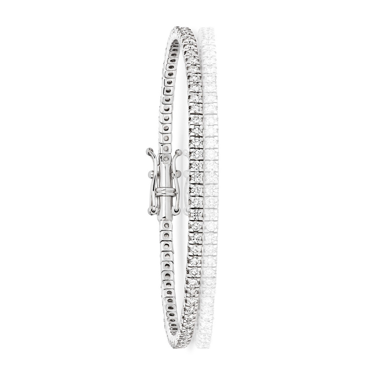 Statement Natural Diamond 18ct White Gold Bracelet 375 Hallmarked British Made