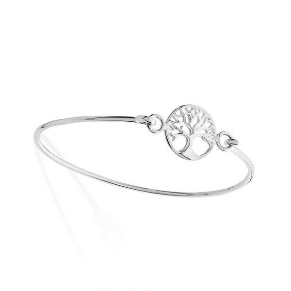 Sterling Silver Bangle Tree Of Life British Made Hallmarked Brand New Boxed