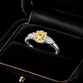 Round Citrine Ring Sterling Silver 925 Hallmarked Sizes I - P British Made