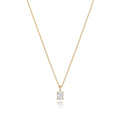 1 Natural Diamond Oval Cut Necklace 18ct Yelllow Gold Hallmarked British Made