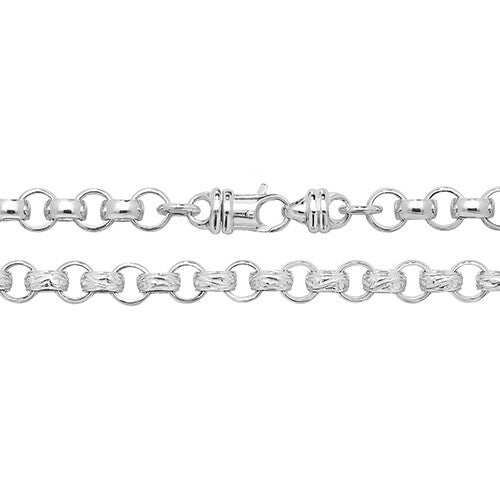 Sterling Silver Cast Belcher Chain British Made 925 Hallmarked  22" Weight 73 g