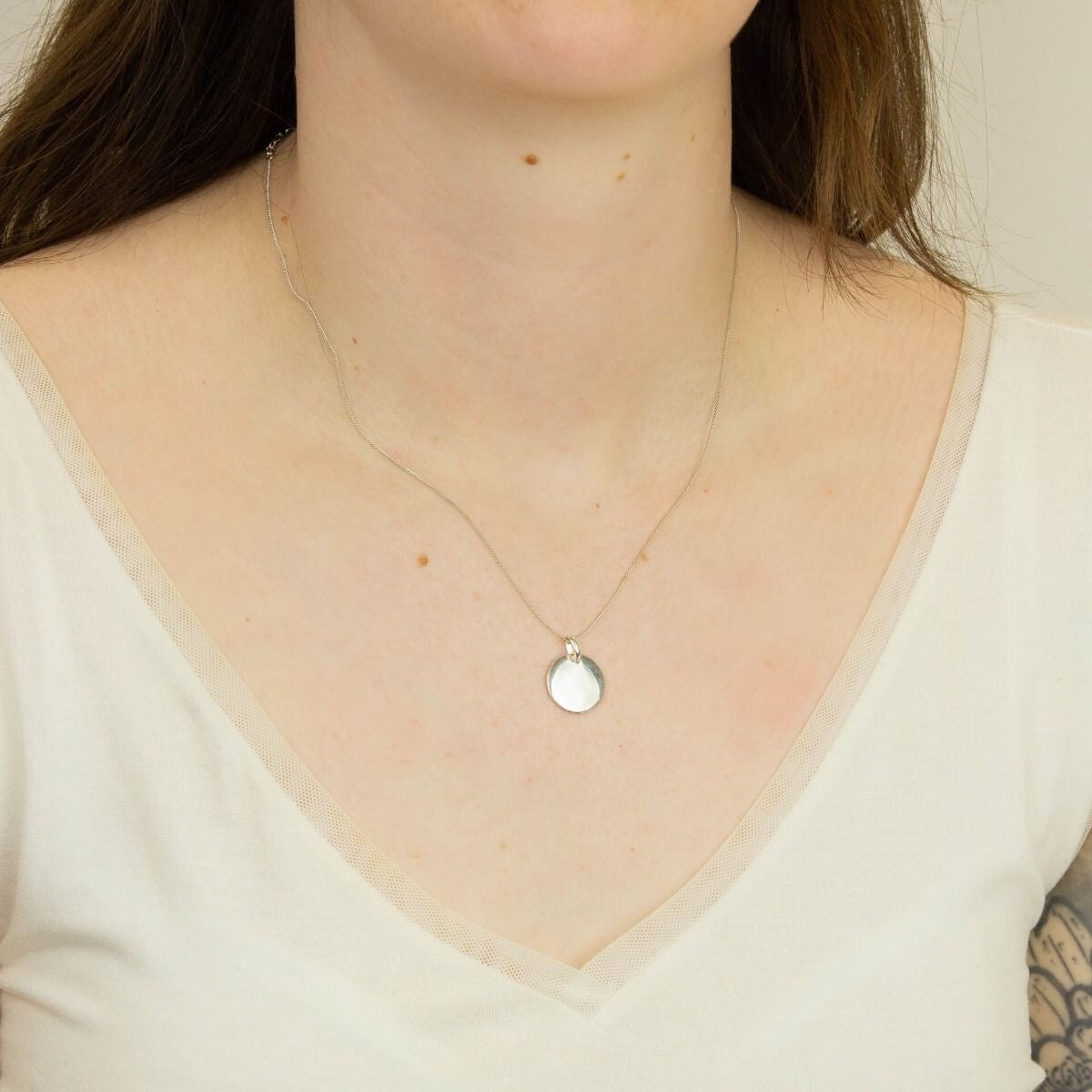 Sterling Silver Tag Pendant 925 Hallmarked British Made All Chain Lengths