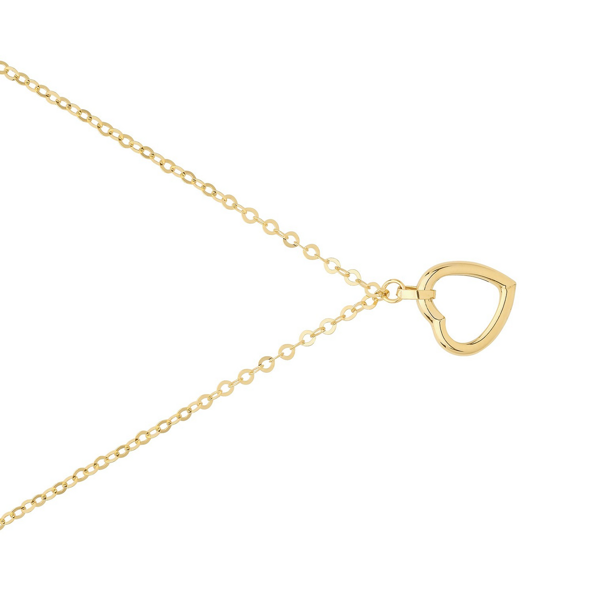 Heart Necklace and Bracelet Set 9ct Yellow Gold 375 Hallmarked British Made