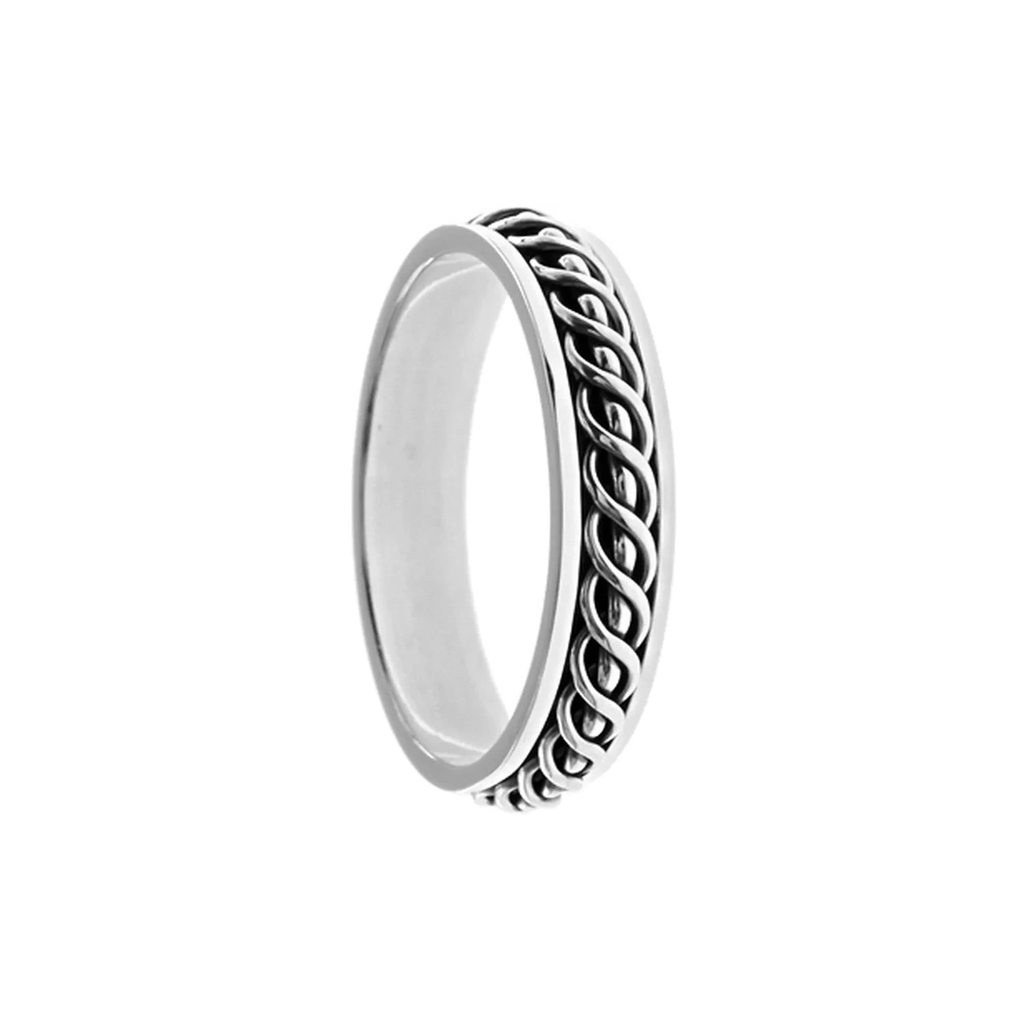 Vinal Spinner Ring Sterling Silver 925 Hallmarked British Made Size J - T