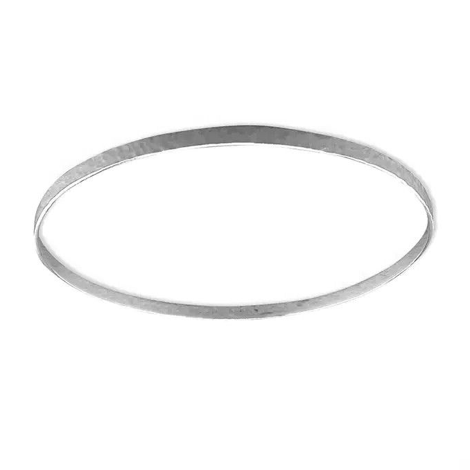 3mm Hammered Bangle On Sterling Silver British Made 925 Hallmarked Brand New