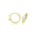 9ct Yellow Gold Pear Hoop Earrings British Made 375 Hallmark Brand New Boxed