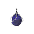 Oval Vined Sapphire Pendant Sterling Silver 925 Hallmarked All Chain Lengths