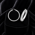 Authentic Greek Sterling Silver Hoops 925 Hallmarked 15mm - 50mm Diameter