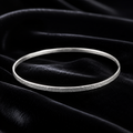 3mm Hammered Bangle On Sterling Silver British Made 925 Hallmarked Brand New