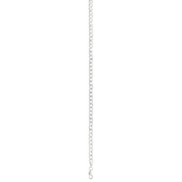 Sterling Silver Curb Chain Solid British Made Fully Hallmarked Brand New 18"
