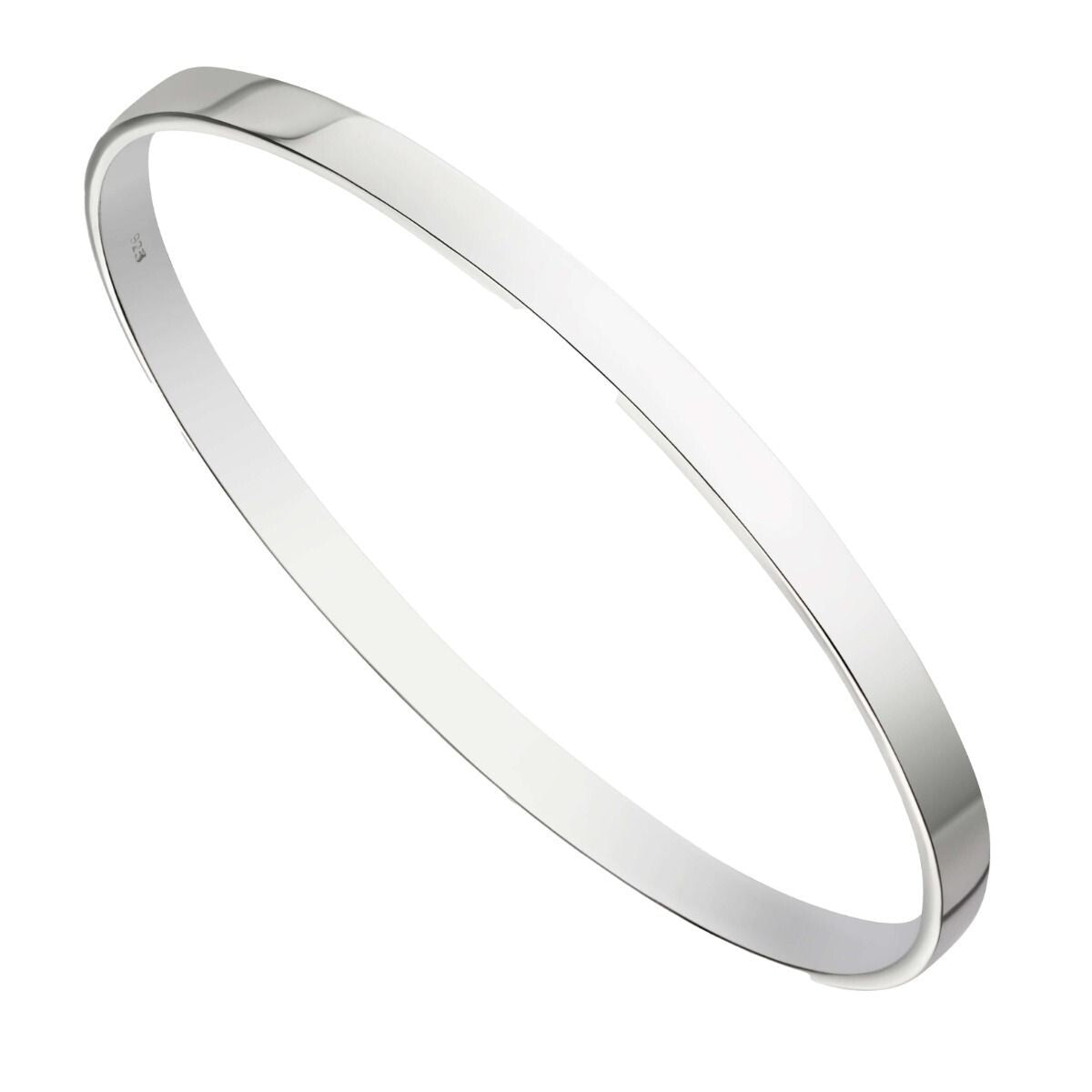 Plain Engravable Bangle Sterling Silver 925 Hallmarked Brand New Boxed