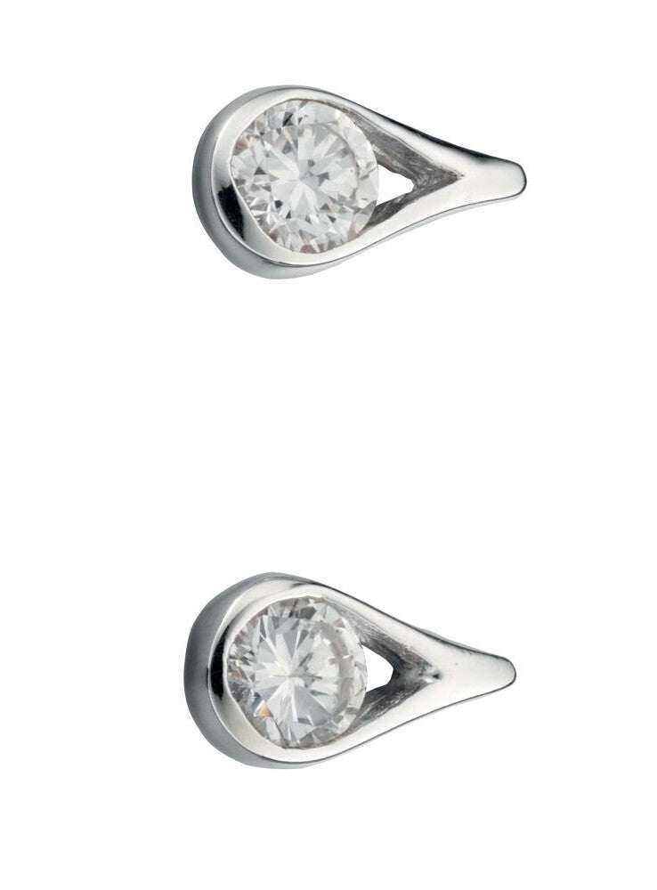 Crystal Teardrop Earrings Sterling Silver 925 Hallmarked Brand New Boxed