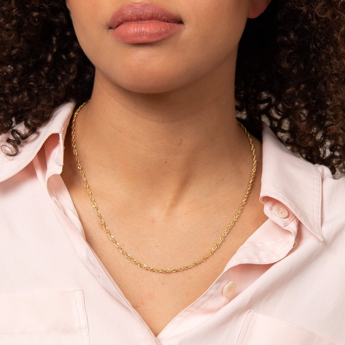Singapore Chain Necklace 9ct Yellow Gold 375 Hallmarked British Made 51cm